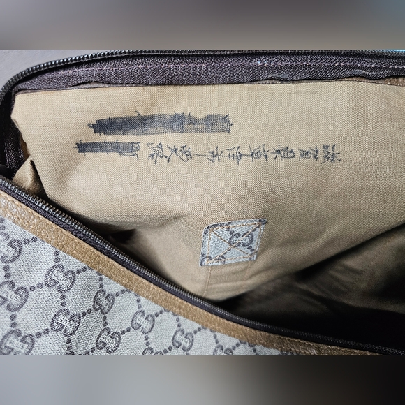 Gucci PVC Leather Sherry Line Tote Bag Duffle Bag - Picture 9 of 17